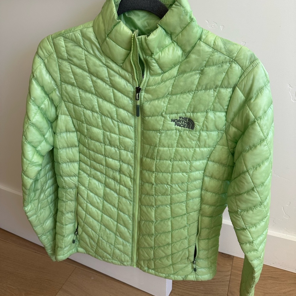 The North Face Lime Green Puffer Jacket